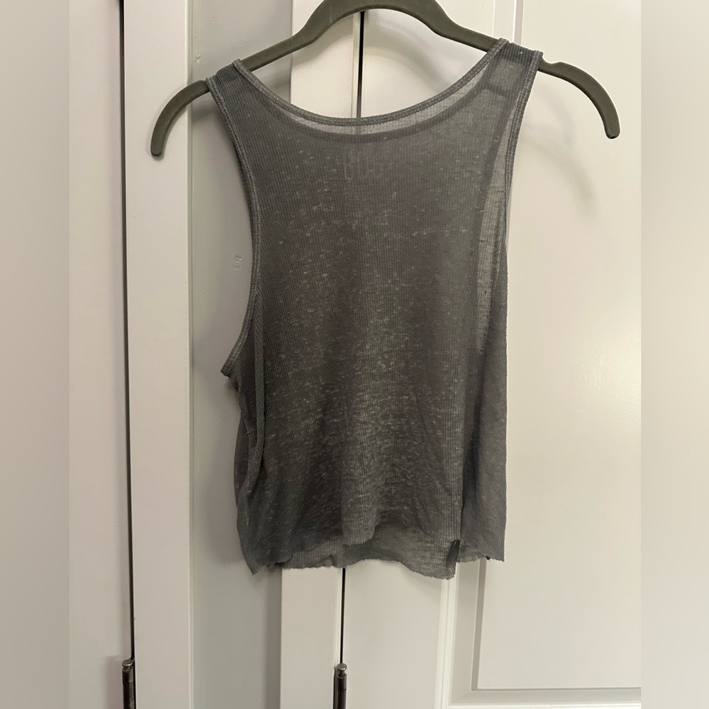 BDG Gray Sleeveless Crop Tank Top